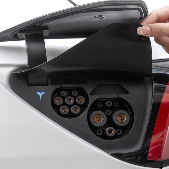 特斯拉modelY/3充电口防水盖YL焕新版硅胶保护防雨罩毛豆改装配件