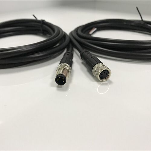 m8连接器航空插头带线1米2米5米单双头传感器防水公母3芯4芯5芯6 - 图2