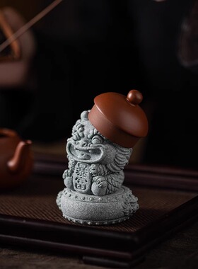 龙年吉祥物家居办公室客厅桌面招财暴富开运精品茶宠摆件鱼缸景观