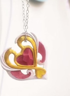 s925银摇滚萝莉爱丽丝同款项链女