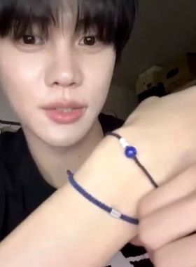 s925银金奎彬同款手绳送女友礼物