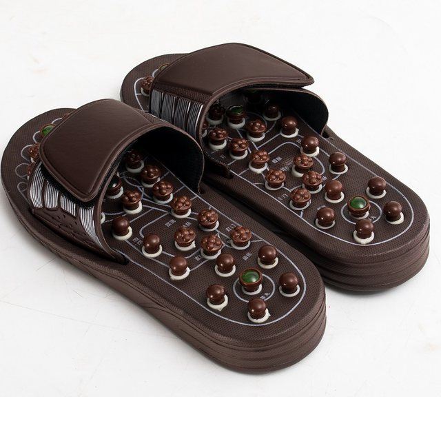 Elastic moxibustion massage slippers magnetic therapy jade acupoint foot soothing