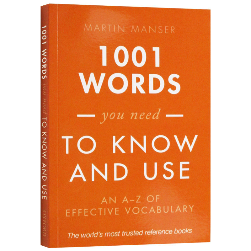 1001个你需要知道和使用的单词 1001 Words You Need To Know and Use 英文原版词汇书 英语基础单词使用 英语字典词典 英文原版书