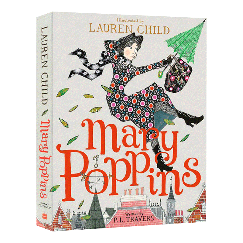 Mary Poppins: Illustrated Gift Edition 随风而来的玛丽阿姨进口原版英文书籍 - 图0