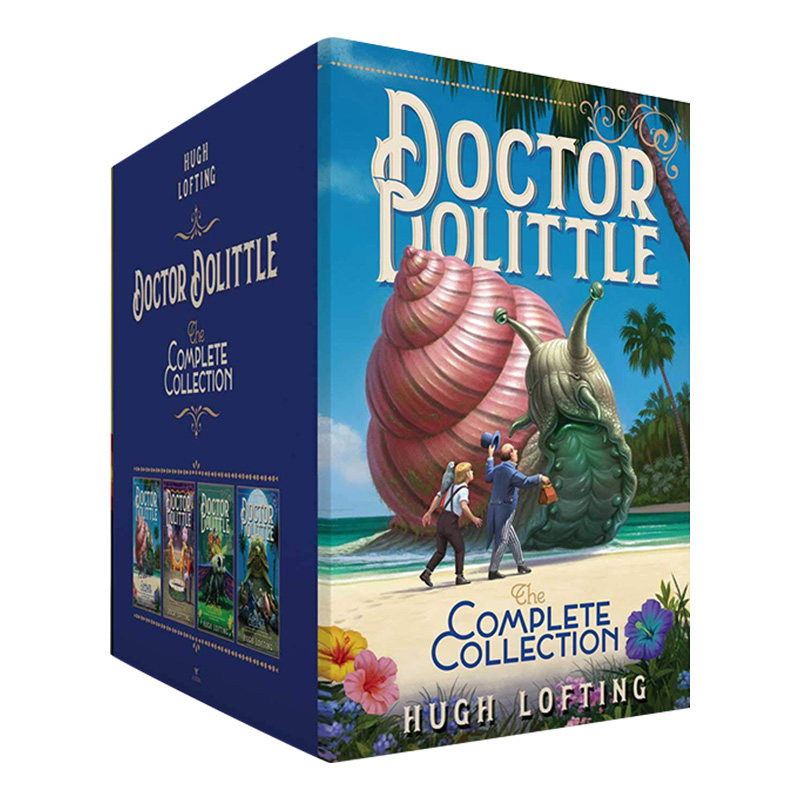 Doctor Dolittle Hugh Lofting 多力特的奇幻冒险 4册全集套装英文原版 怪医杜立德 小罗伯特唐尼2020奇幻喜剧电影原著小说 英文版