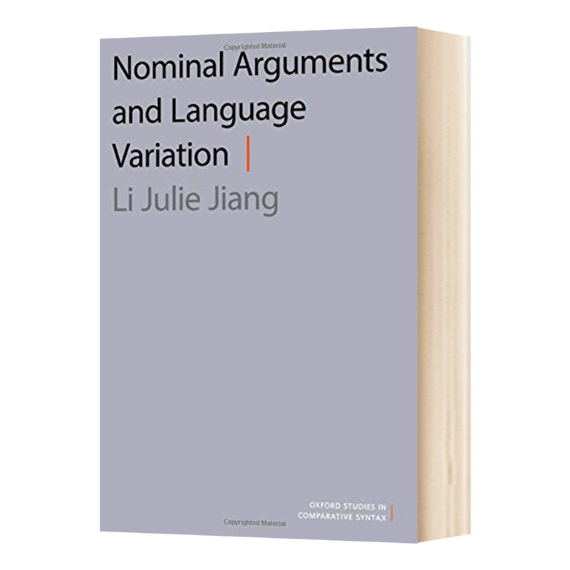 Nominal Arguments and Language Variation  标称参数与语言变异进口原版英文书籍 - 图0