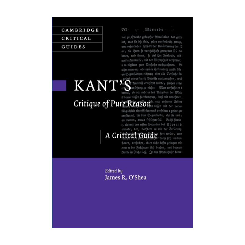 Kant's  Critique of Pure Reason 康德 纯粹理性批判 剑桥批评导读系列进口原版英文书籍 - 图0