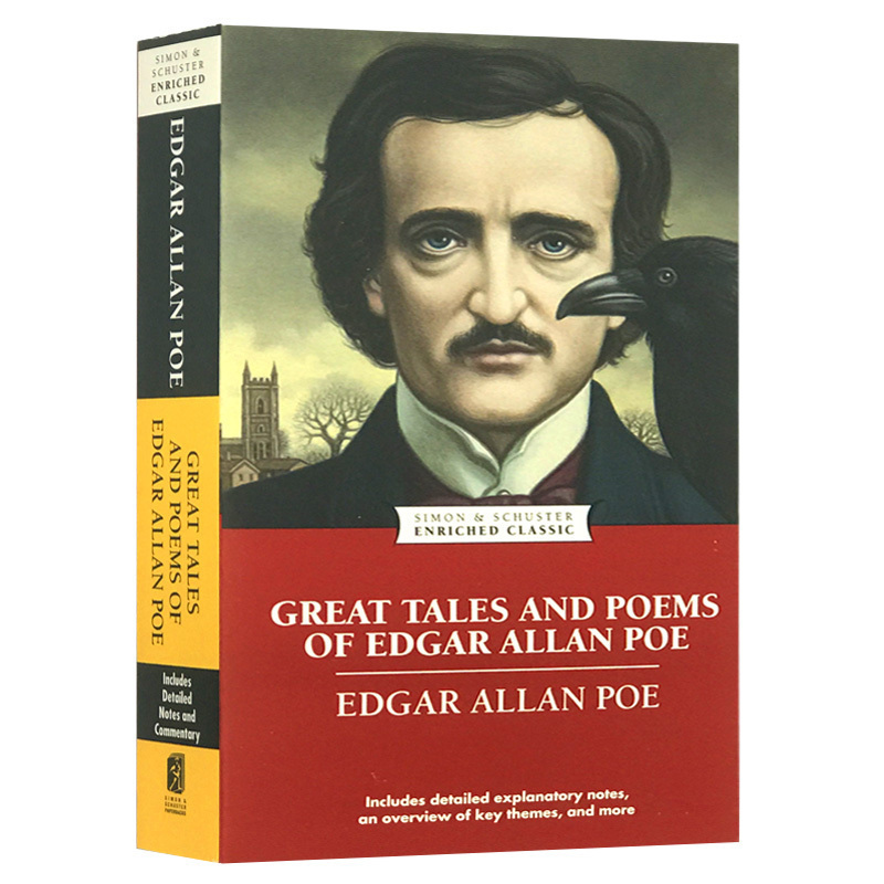 爱伦坡优秀短篇小说和诗歌集 Great Tales and Poems of Edgar Allan Poe  英文原版 爱伦坡作品集 全 - 图0