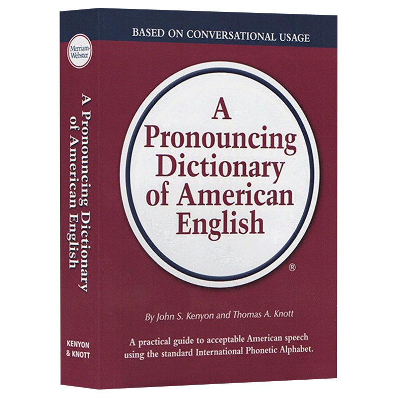 英文原版 A Pronouncing Dictionary of American English 韦氏美国发音词典 英文版 名言警句 谚语 英语学习工具书
