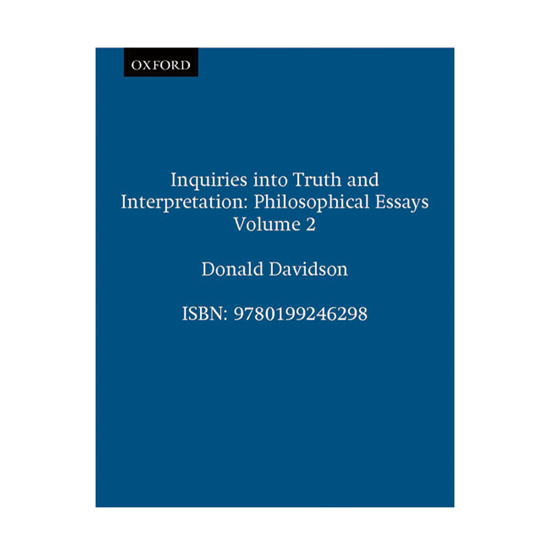 英文原版 Inquiries into Truth and Interpretation 对真理与解释的探究 戴维森语言哲学专著Donald Davidson 英文版 进口书籍 - 图0