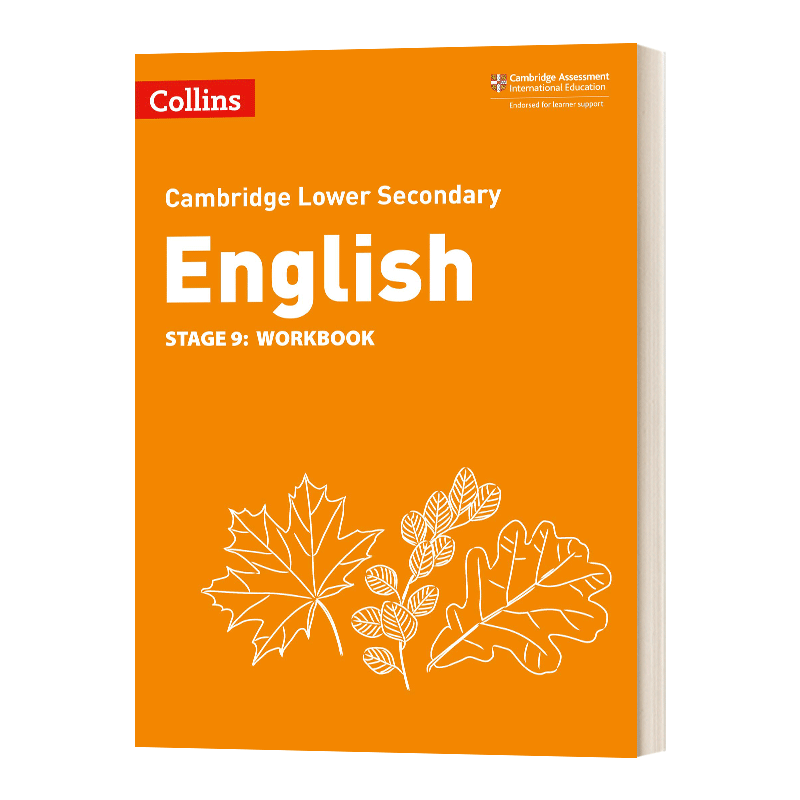 英文原版 Collins Cambridge Lower Secondary English Workbook Stage 9柯林斯剑桥初中英语练习册第九阶段英文版进口英语书-图0