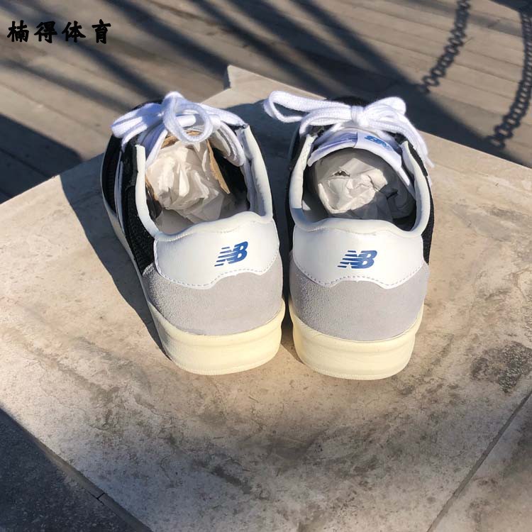 楠得体育 NEW BALANCE/NB男女运动休闲黑白板鞋 CRT300FO - 图2