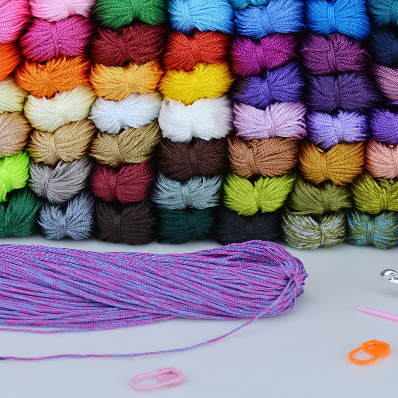 钩鞋钩包线升级版空心线亮丝光冰丝圈圈包钩针线编织钩织手工毛线,淘宝优惠券,粉丝福利购,淘宝优惠卷