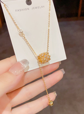 小蛮腰流苏项链女个性轻奢