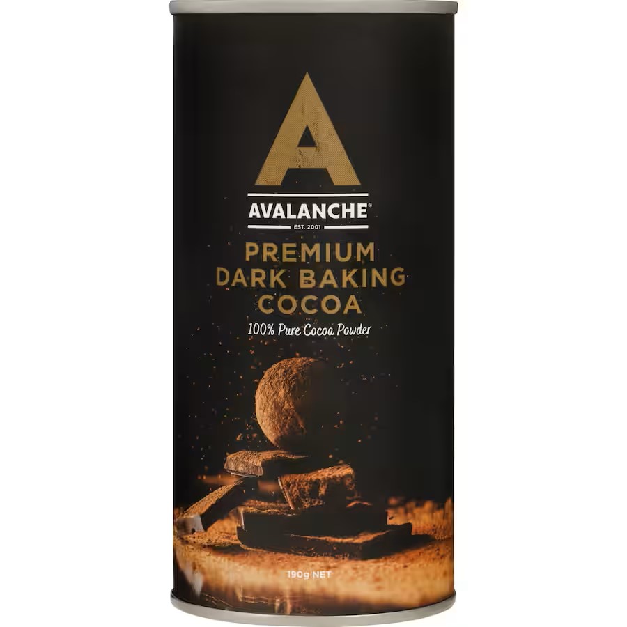 新西兰直邮生可可粉 未碱化Avalanche Dark Cocoa Powder 190g - 图3