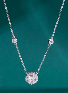 满钻太阳花项链女高级感轻奢小众设计感新款爆款情人节礼物送女友