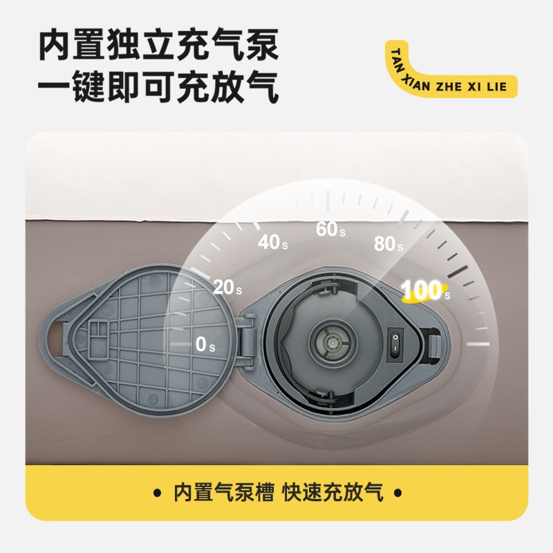 探险者充气床垫自动户外露营单双人帐篷睡垫打地铺床垫家用冲气床-图0
