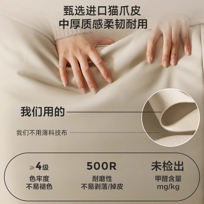 全实木床现代简约双人床主卧1.8m家用2024年新款1米5橡木单人床架 - 图1