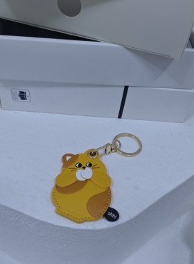 新款卡通可爱小熊小猫卡皮巴拉钥匙扣挂件创意钥匙链挂饰门禁卡套