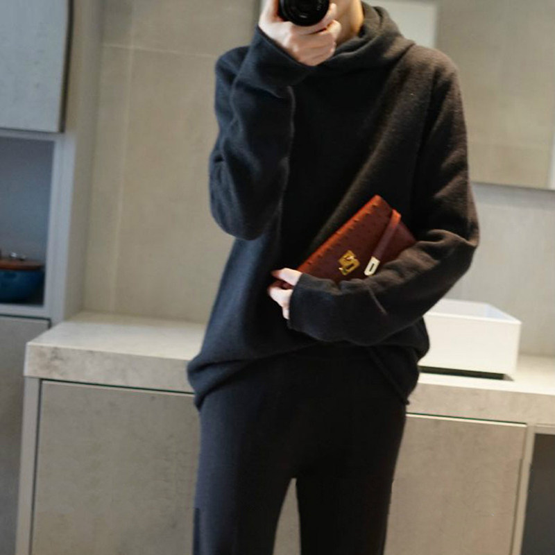 多了点随性~小领口卷边羊绒帽衫纯羊绒毛衣宽松小堆领连帽羊绒衫,淘宝优惠券,粉丝福利购,淘宝优惠卷