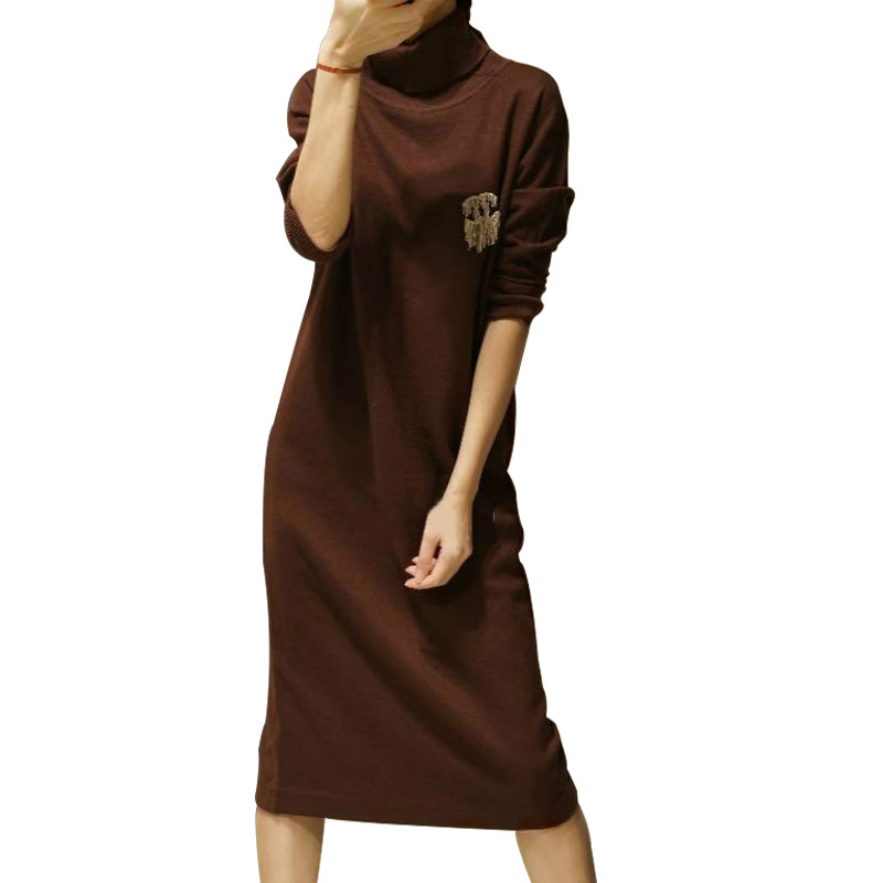 心水好物 倾慕你的美~长款羊绒衫女高领纯羊绒毛衣羊绒连衣裙加厚,淘宝优惠券,粉丝福利购,淘宝优惠卷