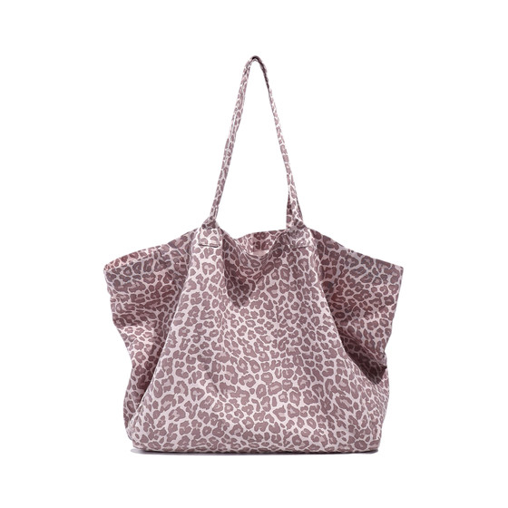 DEYJACOO Korean leopard print large capacity tote bag