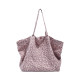 DEYJACOO Korean leopard print large capacity tote bag