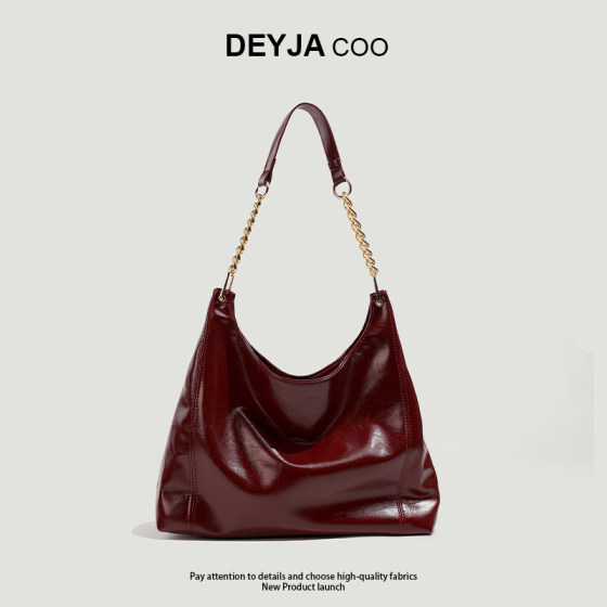 DEYJACOO high-end red tote bag