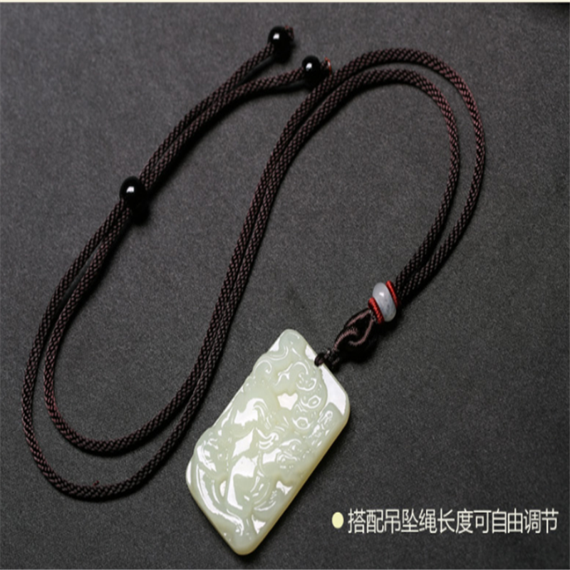 和田玉貔貅牌挂件男女款玉佩玉石吊坠玉牌招财皮丘玉坠项链证书 和田玉貔貅牌挂件男女款玉佩玉石吊坠玉牌招财皮丘玉坠项链证书