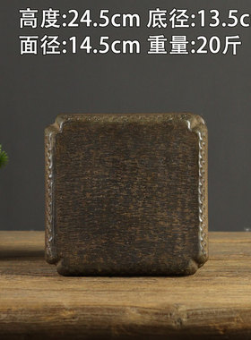 浮雕石墩镂空石雕复古