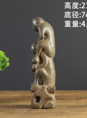 中式复古浮雕猴手工打磨