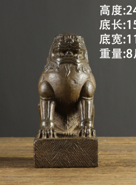 中式复古天然青石整料雕刻