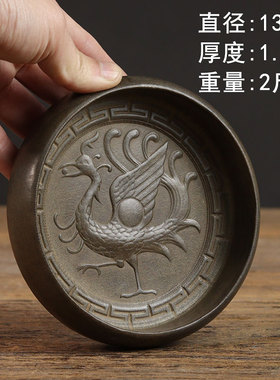 复古浮雕青龙白虎手工打磨石雕
