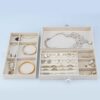 Jewelry box storage box high-end exquisite multi-layer ring
