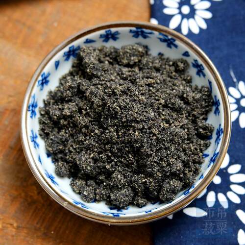 安庆特产炒芝麻 石磨纯黑芝麻粉 纯芝麻粉 熟黑芝麻糊500g - 图0
