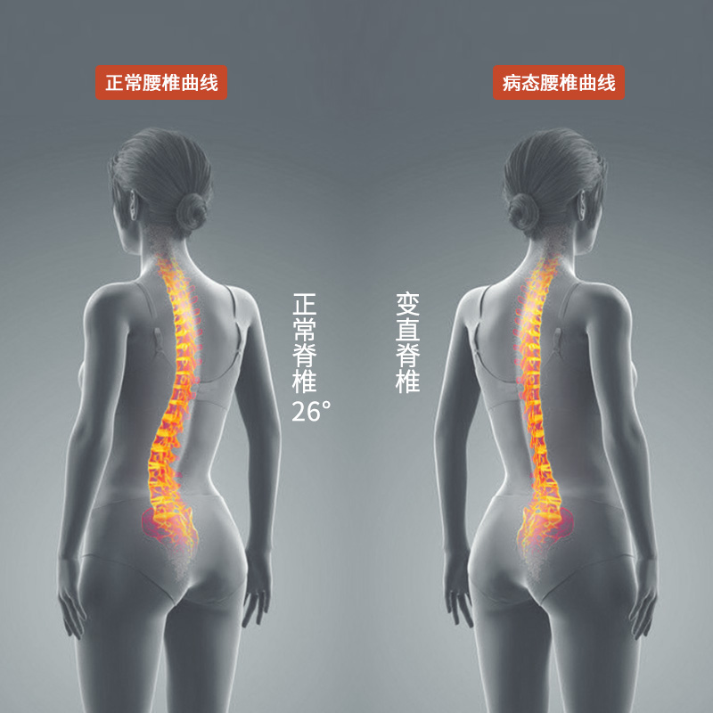 mingjian名舰旗舰店腰椎舒缓器腰部拉伸器按摩锻炼器练腰护腰神器脊椎背托开背伸展器1