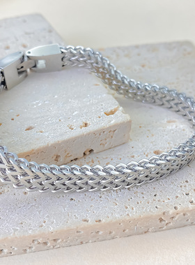 emanco个性粗霸气男士手链不锈钢