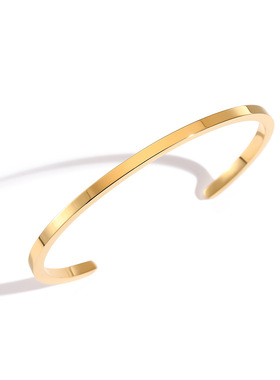 eManco欧美时尚简约扁款男士素圈