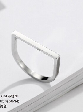 钛钢饰品批发不锈钢戒指简约百搭