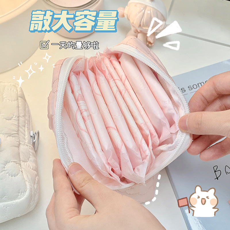 姨妈巾收纳包月经便携小包袋月事包小型装放卫生巾杂物女生大容量 - 图1