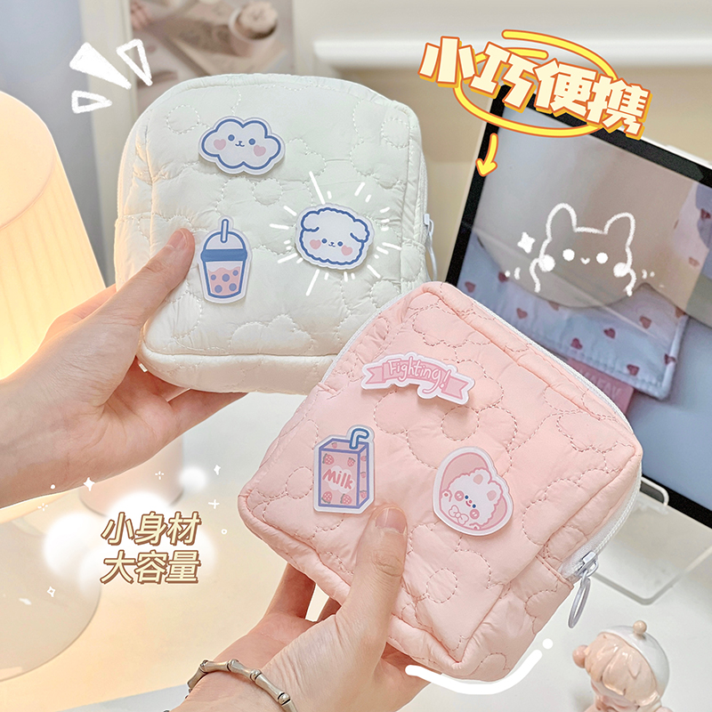 姨妈巾收纳包月经便携小包袋月事包小型装放卫生巾杂物女生大容量 - 图2