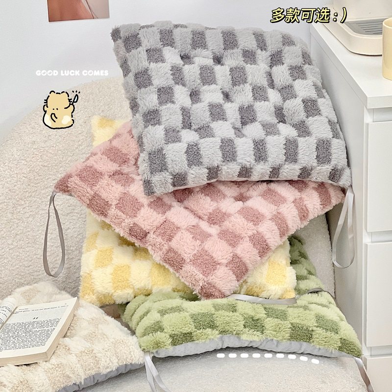 冬季毛绒坐垫家用防滑办公室学生教室宿舍屁股垫子靠垫椅垫座垫女,淘宝优惠券,粉丝福利购,淘宝优惠卷