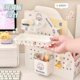 Desktop book storage box bookshelves multi-functional hole board pen holder storage shelf desk office organization artifact women