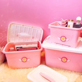 Маленький ящик для хранения, милая пластиковая коробка для хранения