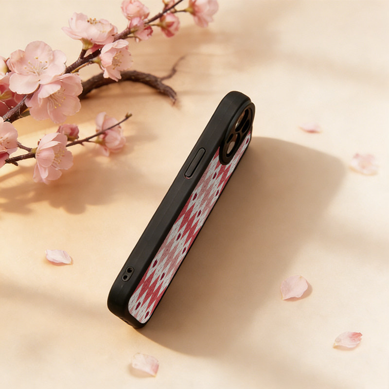 马年红色菱格爱心适用苹果17 16 15 14 13 12 11手机壳x华为mate80 70 60 50 40 30创意p80全包nova14荣耀400,淘宝优惠券,粉丝福利购,淘宝优惠卷