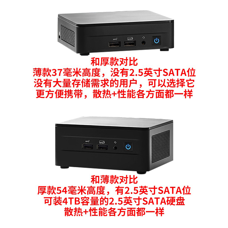 英特尔（Intel）NUC12WSHi5/NUC12WSKi5 华尔街峡谷 i5-1240P双网口4K多屏商用办公网课迷你主机整机工控机 - 图3