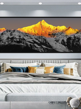 防水卧室风景装饰自粘自粘装饰画