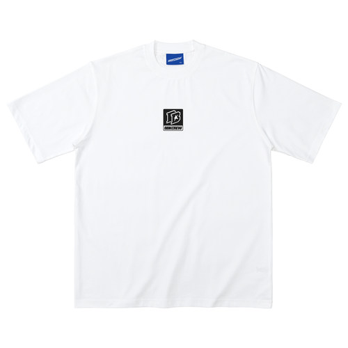 BBK 230g BBOY宽松T恤街舞滑板 潮流小领口短袖HIPHOP运动涂鸦 - 图3