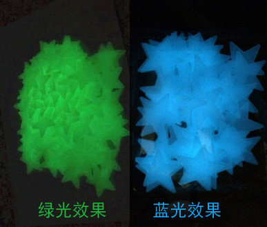 立体夜光贴星星月亮儿童房寝室宿舍卧室家居天花板荧光墙贴纸装饰 - 图3