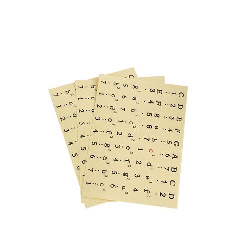自学钢琴键盘贴纸61手卷电子琴88键简谱按键音标数字透明键位贴 - 图3